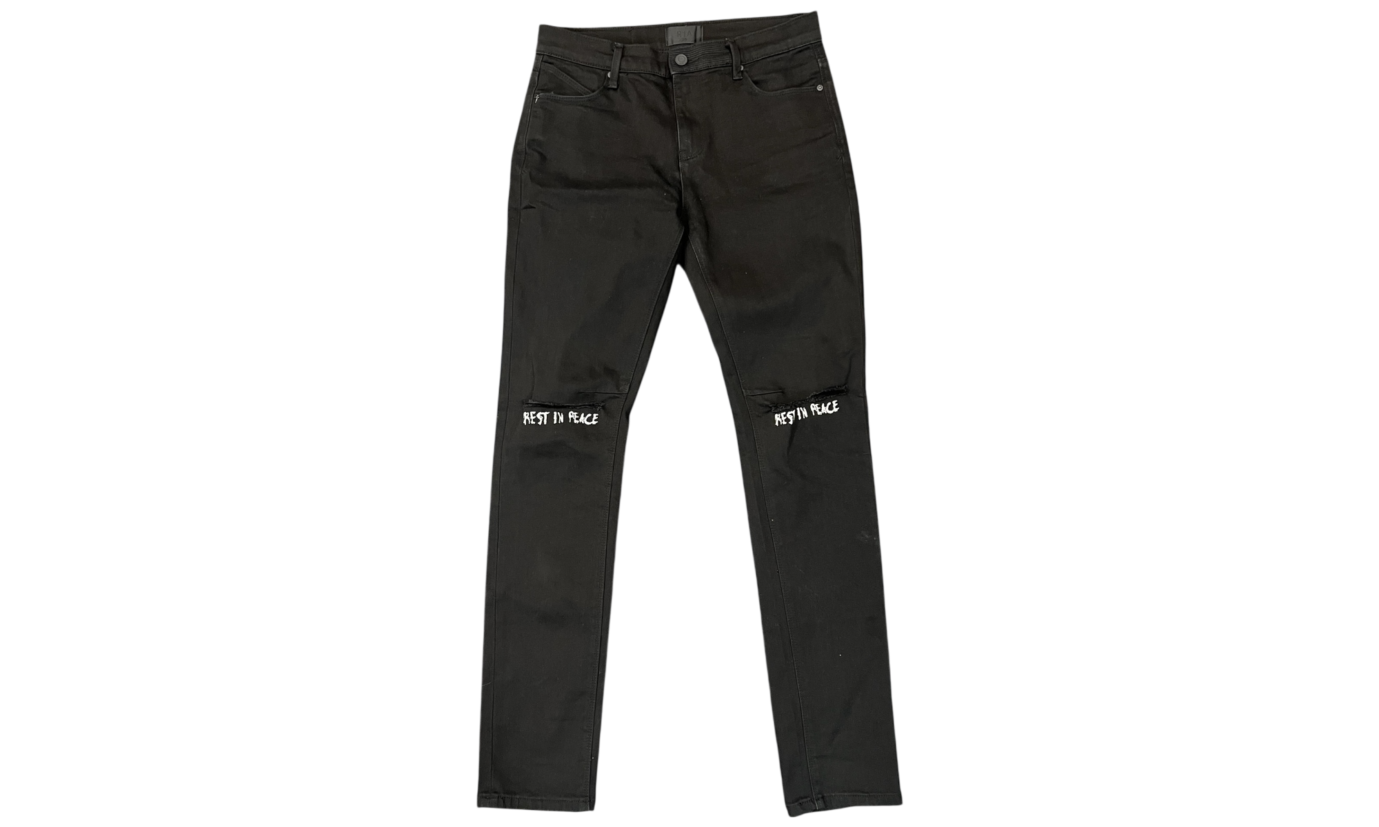 RTA Bryant Black R.I.P Jeans (PreOwned)-Bullseye Sneaker Boutique