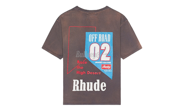Rhude 02 Off-Road Print T-Shirt-UNC 3s sneaker tees Carolina Blue Misfit Teddy