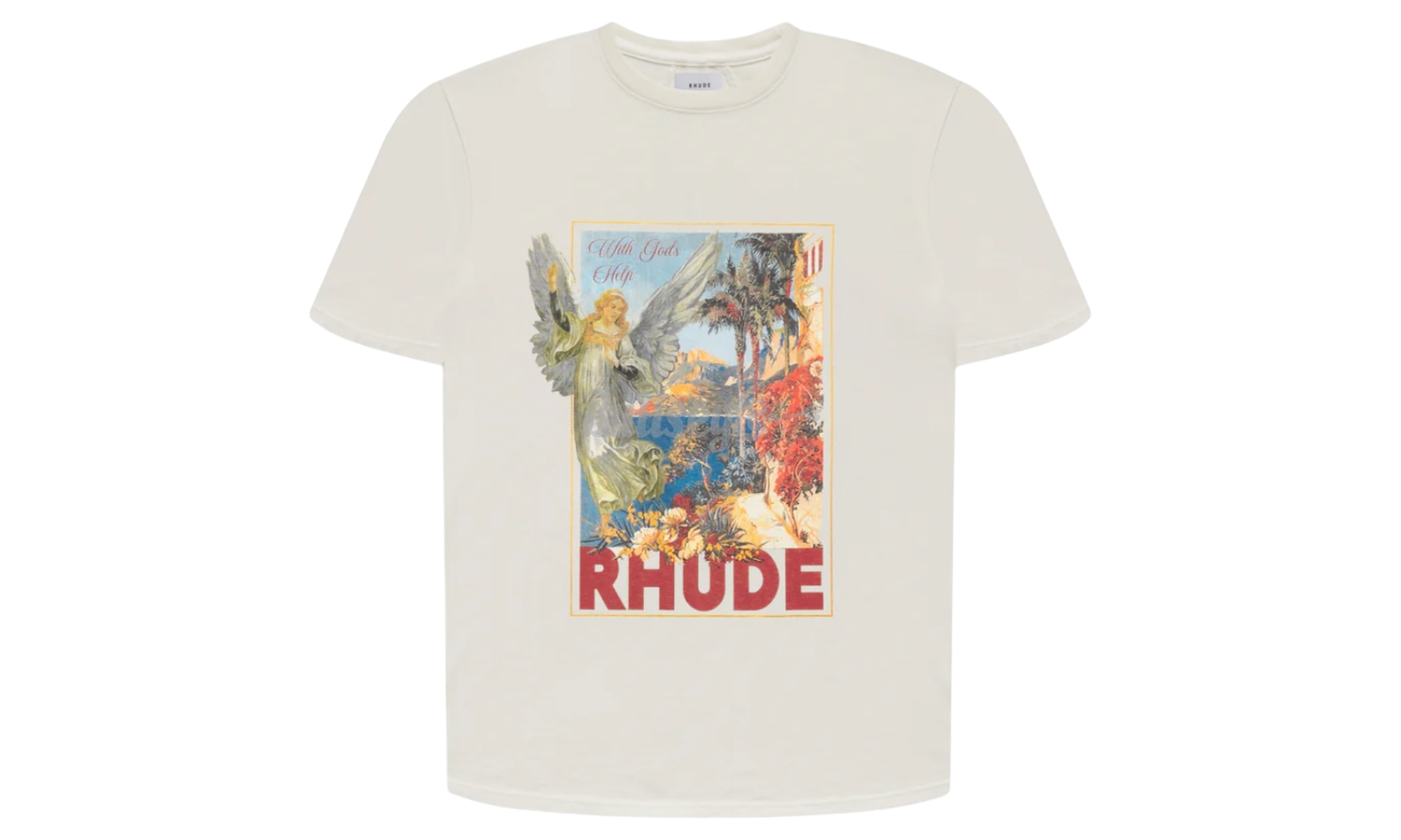 Rhude Angel Cream T-Shirt-Bullseye Sneaker Boutique