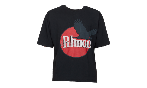 Rhude SSENSE Exclusive Black T-Shirt-UNC 3s sneaker tees Carolina Blue Misfit Teddy