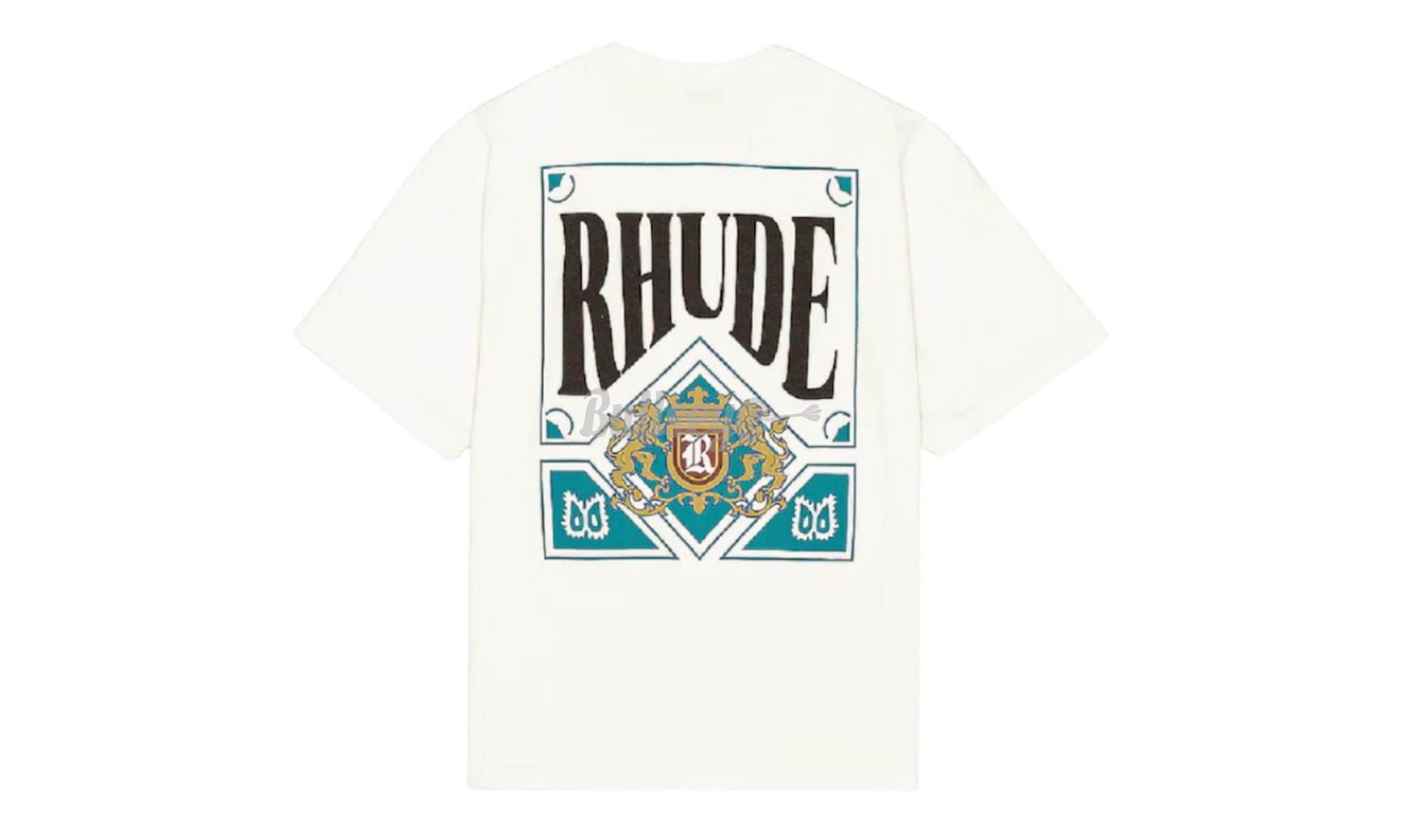 Rhude Vintage Card Blue/Cream T-Shirt