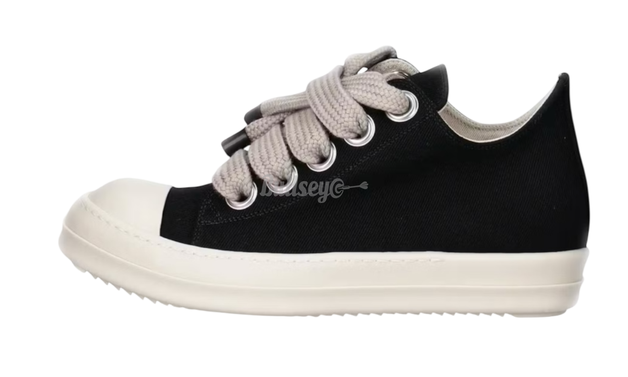 Rick Owens DRKSHDW Black/Milk Jumbolace Low Sneakers-Bullseye Sneaker Boutique