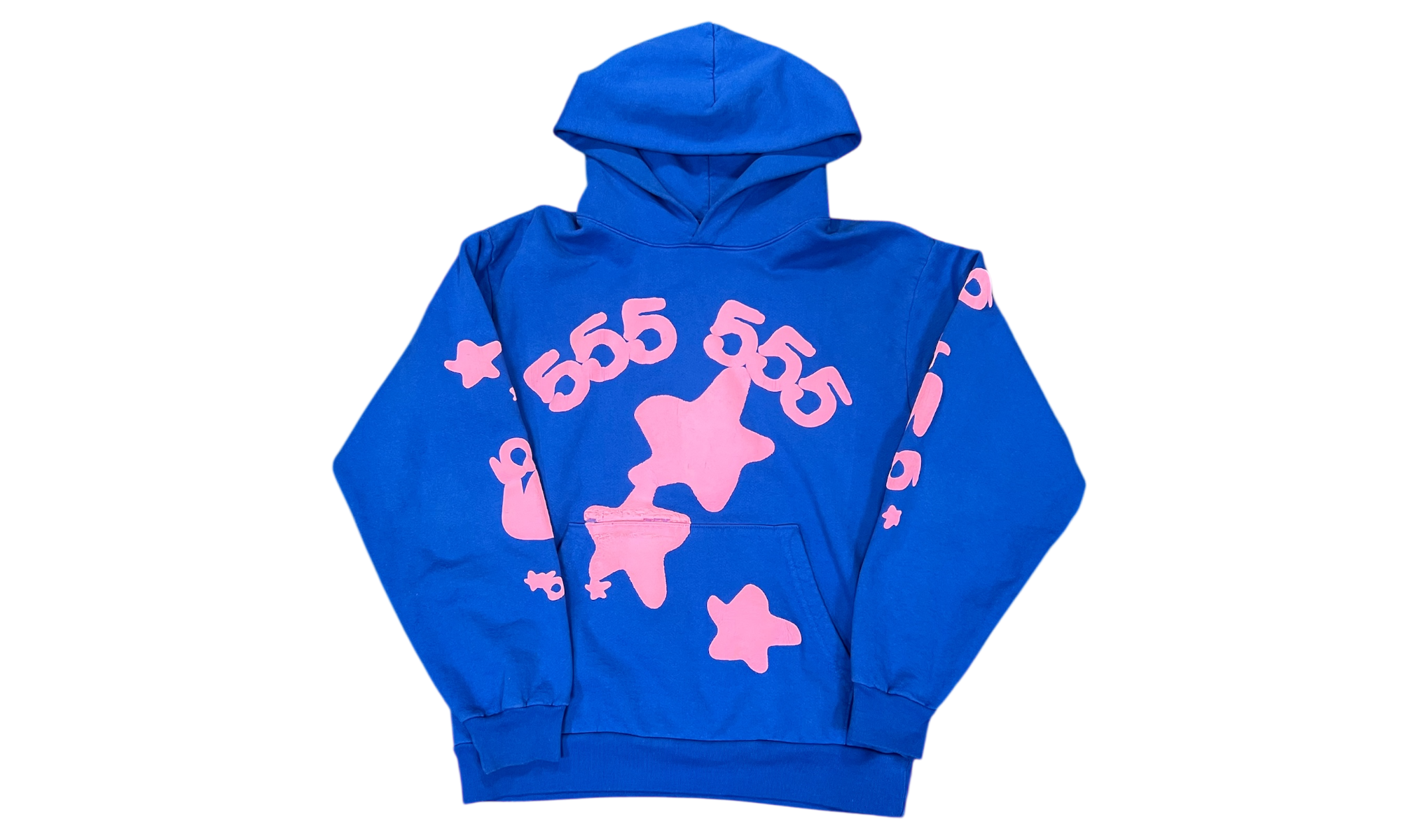 Sp5der Beluga Blue Hoodie (PreOwned)-Bullseye Sneaker Boutique