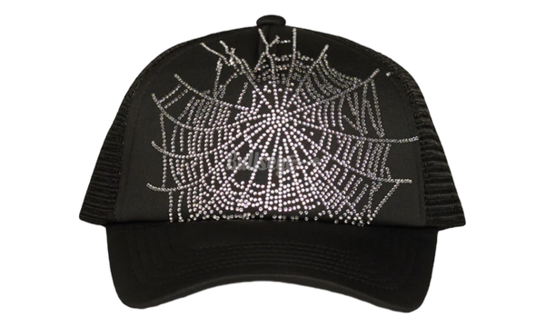 Spider Black Web Rhinestone Trucker-adidas sunglasses mens