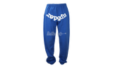 Spider Worldwide Sweatpants Blue White Letters-felpe adidas donna shoes sale cheap