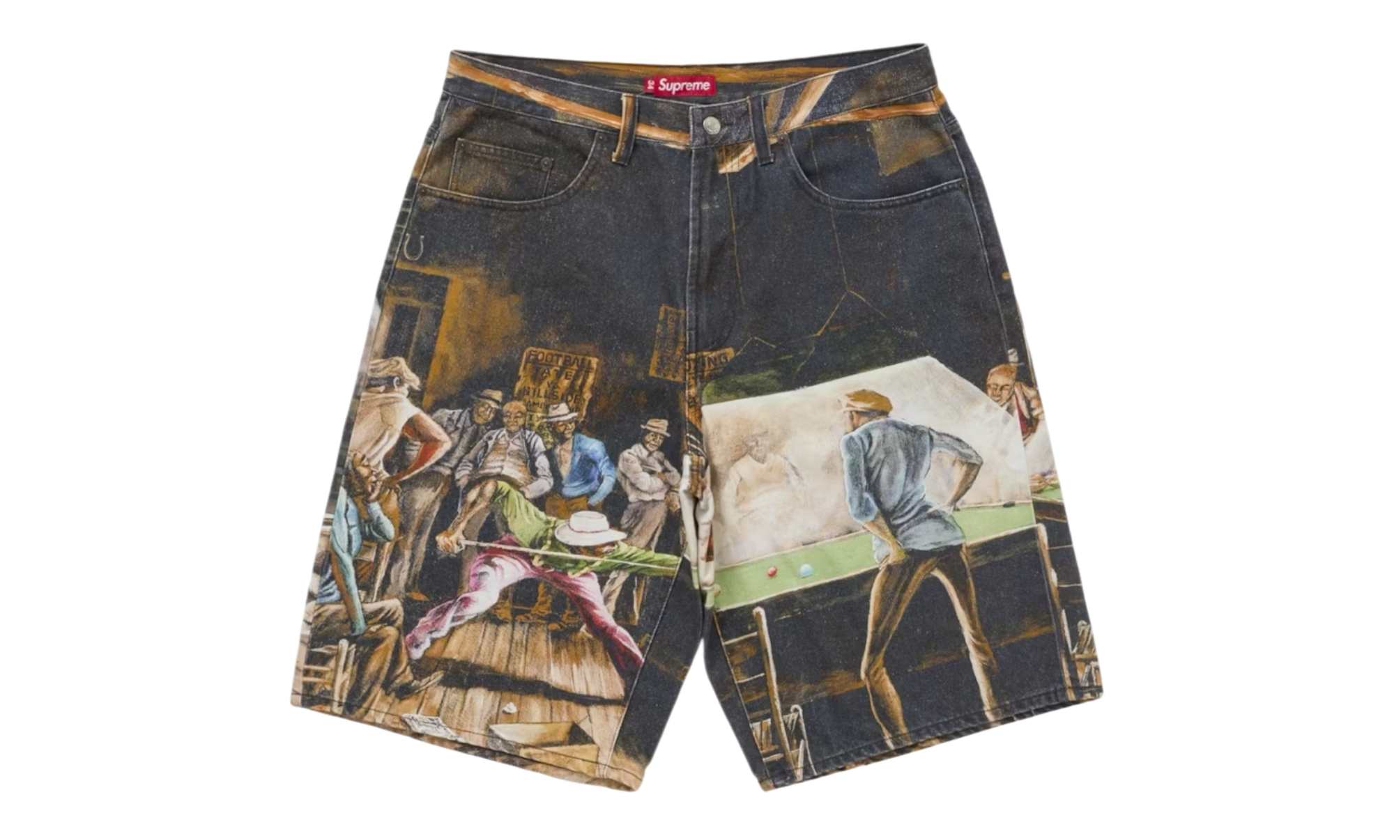 Supreme Ernie Barnes Baggy Denim Shorts-Bullseye Sneaker Boutique