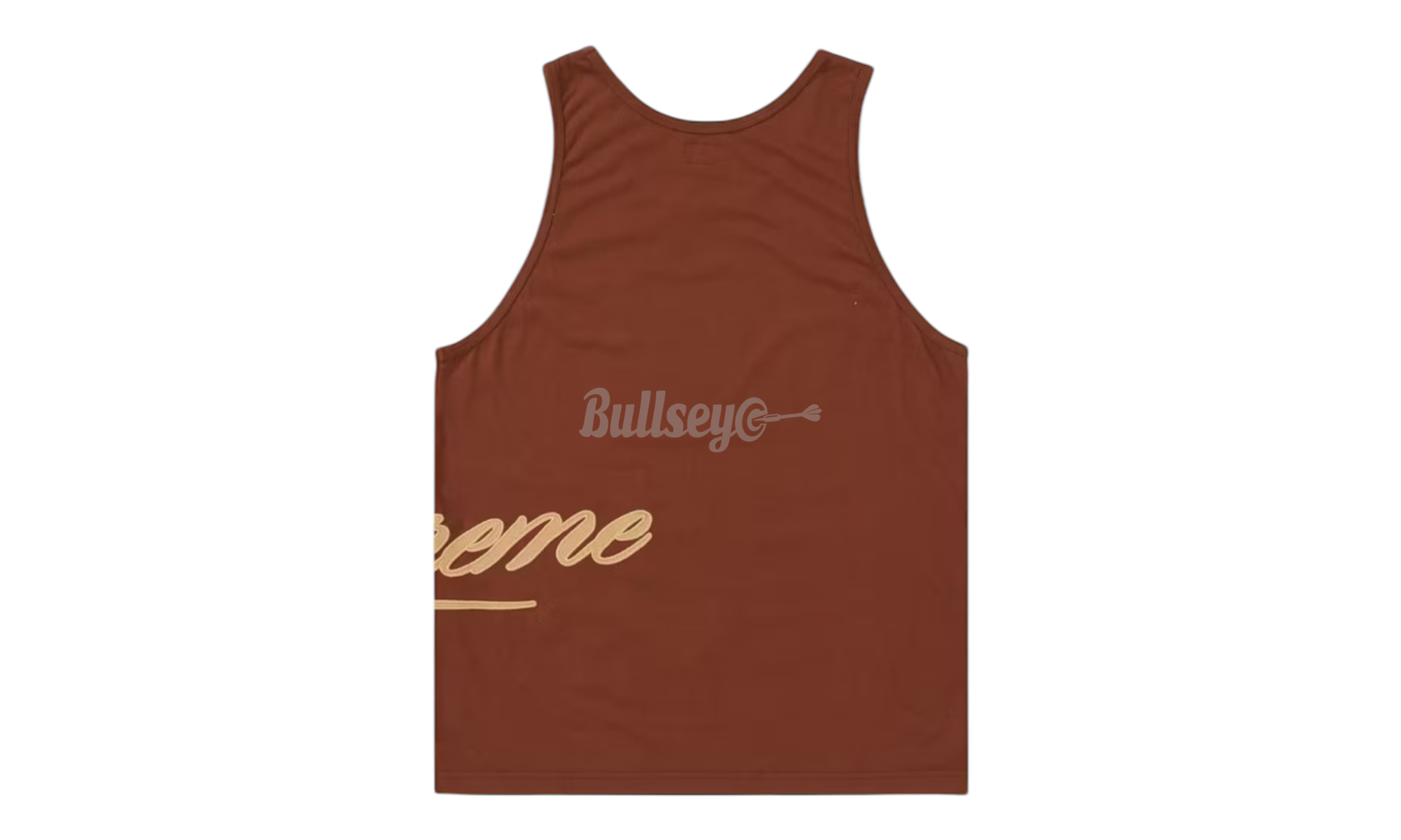 Supreme Mesh Script Brown Tank Top
