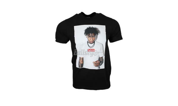 Supreme NBA Youngboy Black T-Shirt-Sneakers 'Air Jordan 4 Retro'