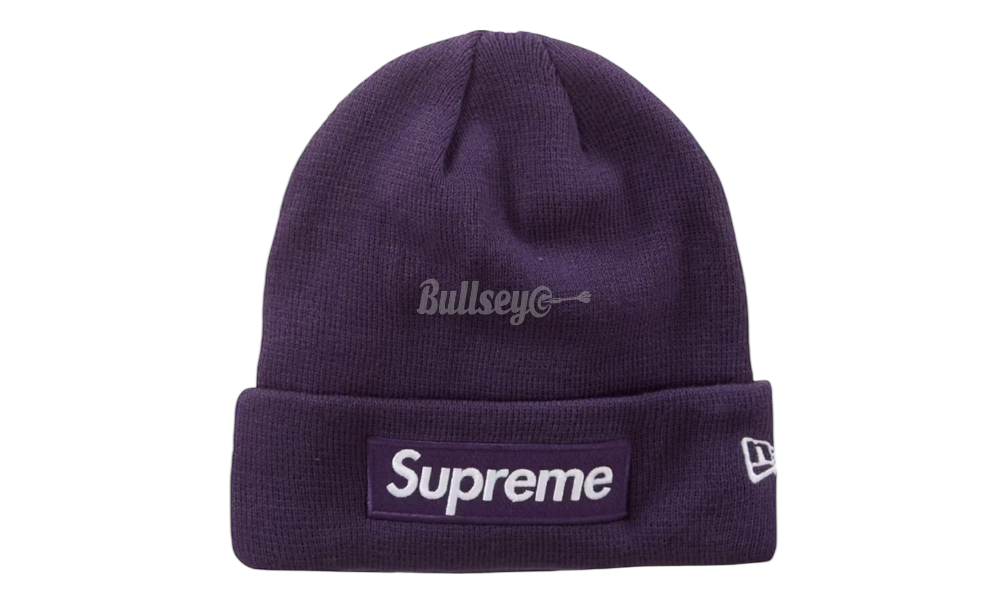Supreme New Era Box Logo Dark Purple Beanie (FW23)-Bullseye Sneaker Boutique