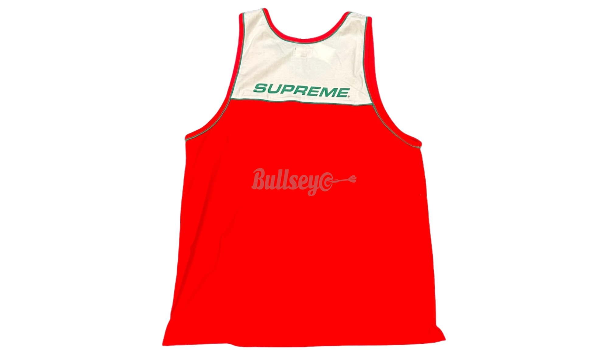 Supreme Red/Green Logo Tank Top-Bullseye Sneaker Boutique