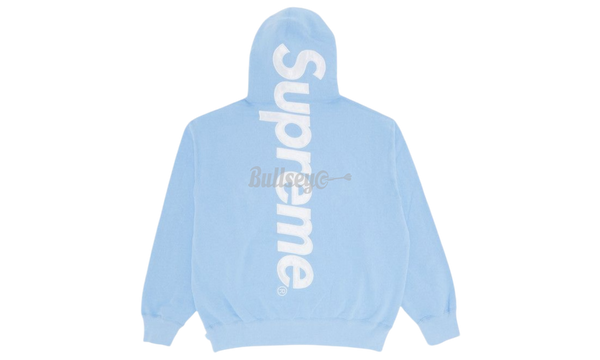 Supreme Satin Applique Baby Blue Hoodie-Rs-flyfishing Sneakers Sale Online