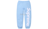 Supreme Satin Applique Baby Blue Sweatpants-Bullseye Sneaker Boys Boutique