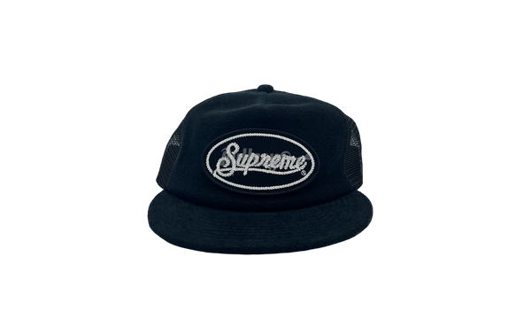 Supreme Terry Mesh Back 5-Panel Black Hat-Bullseye Sneaker Boutique