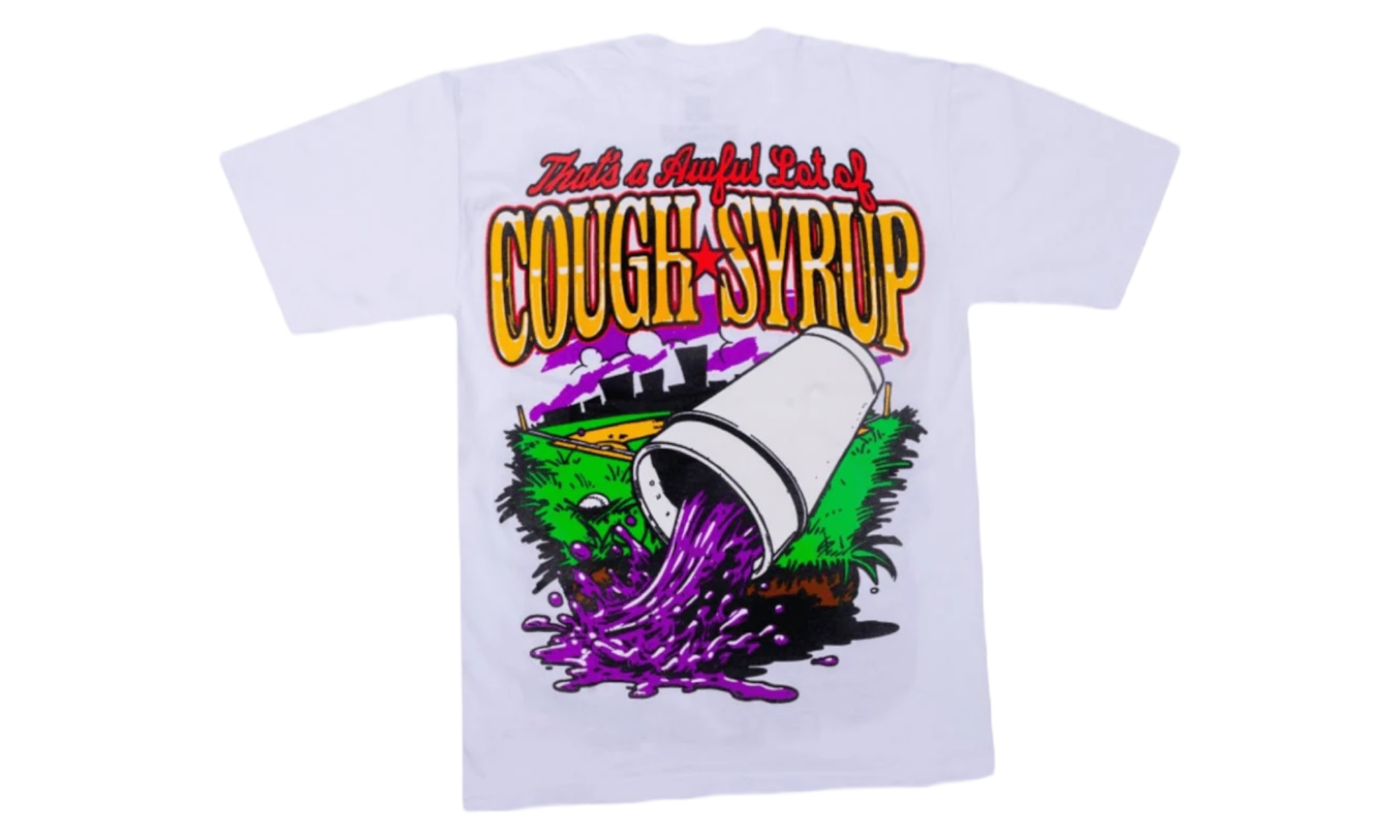 That's A Awful Lot Of Cough Syrup Baseball White T-Shirt (PreOwned)
