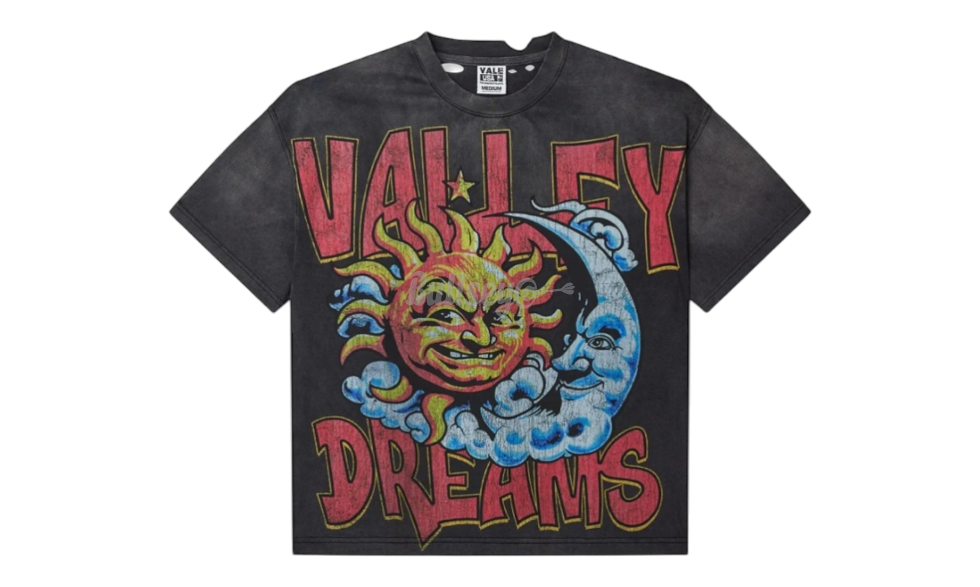 Vale Forever Thrashed Black Sun T-Shirt-Bullseye Sneaker Boutique