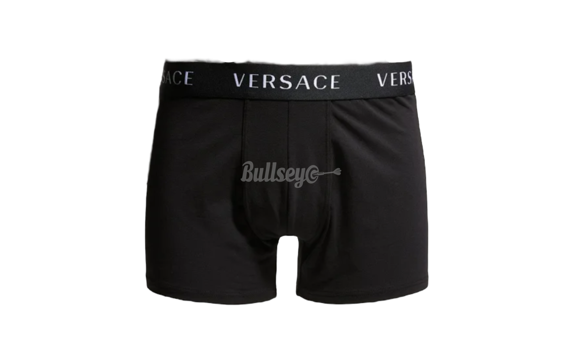 Versace Single-Pack Black Solid Logo Boxer Brief