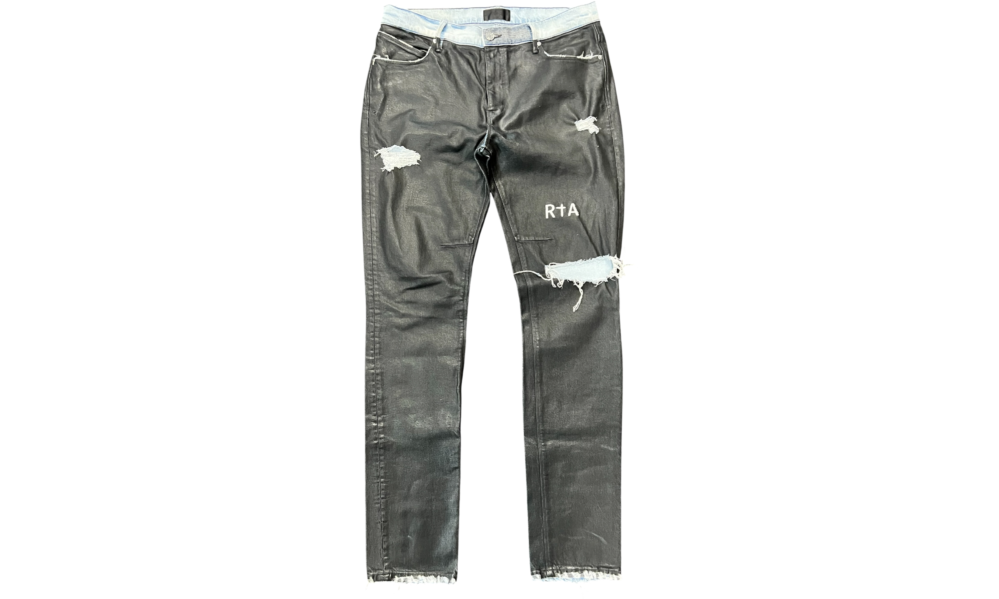 RTA Bryant Skinny Jeans Coated Black (PreOwned)
