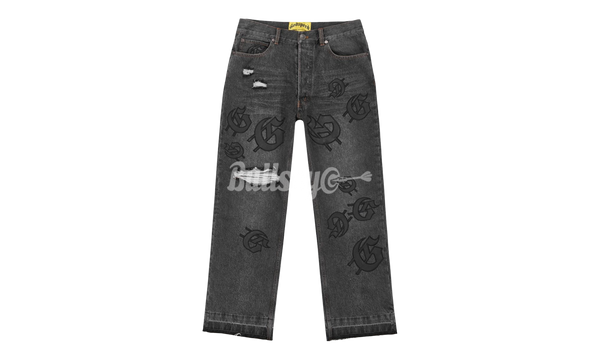 Godspeed Scattered GS Logo Black Wash Denim Jeans