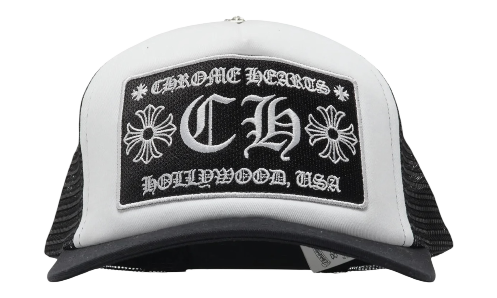 Chrome Hearts Vintage CH White Trucker Hat