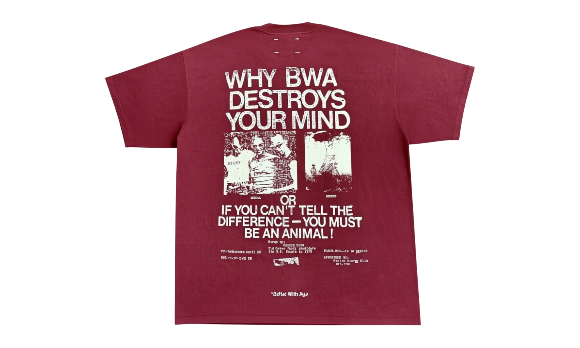 Better With Age Monet Assorted Maroon Red T-Shirt