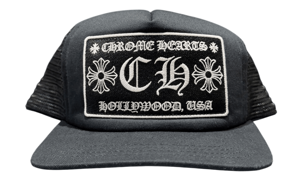 Chrome Hearts CH Hollywood Trucker Hat Black/Black