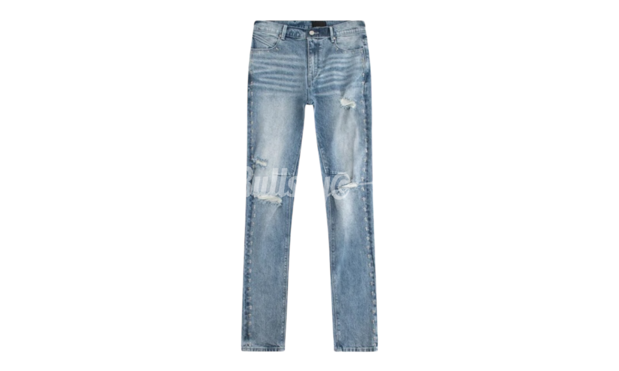 RTA Bryant Dagger Ripped Medium Blue Denim Jeans