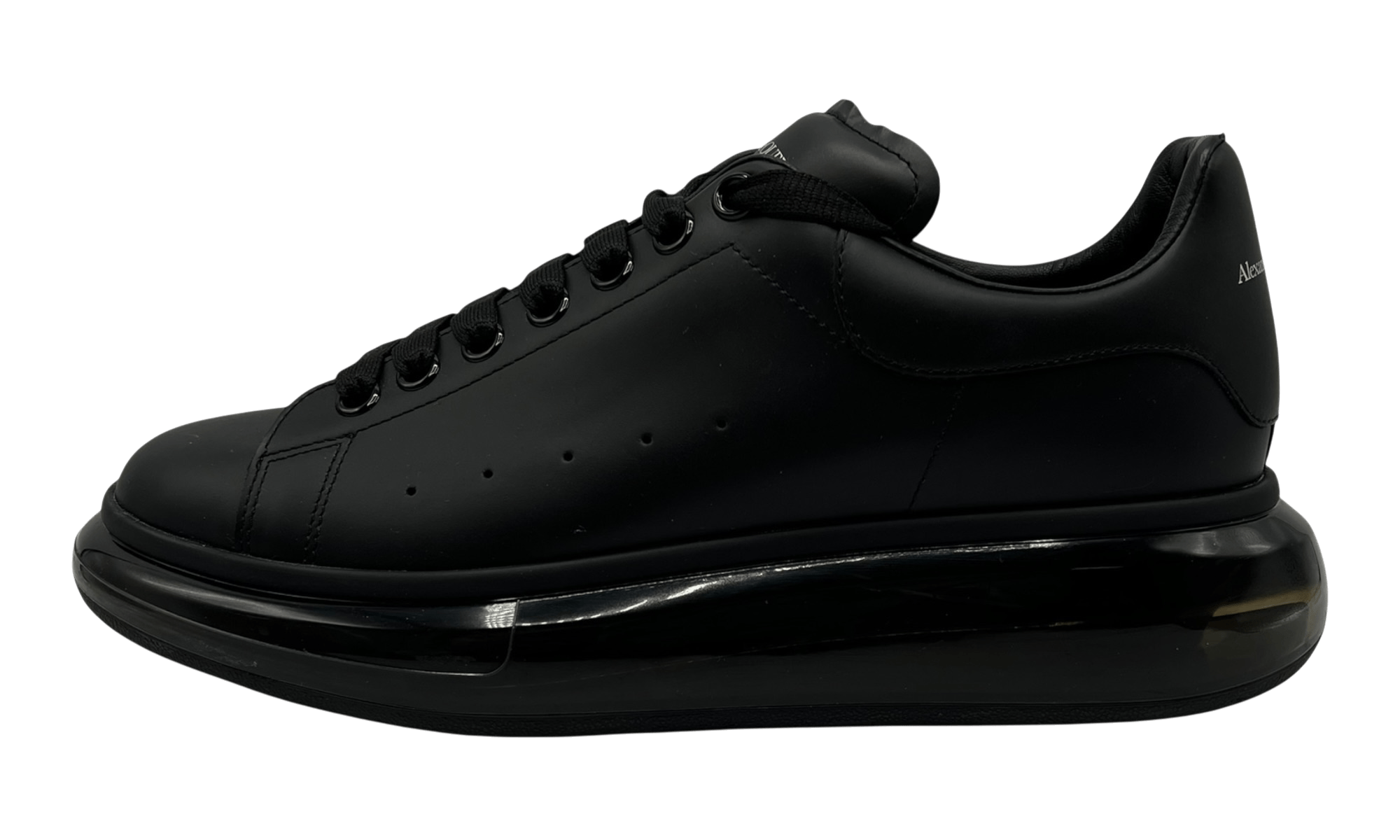 Alexander Mcqueen Clear Sole Black Oversized Sneaker (Preowned)