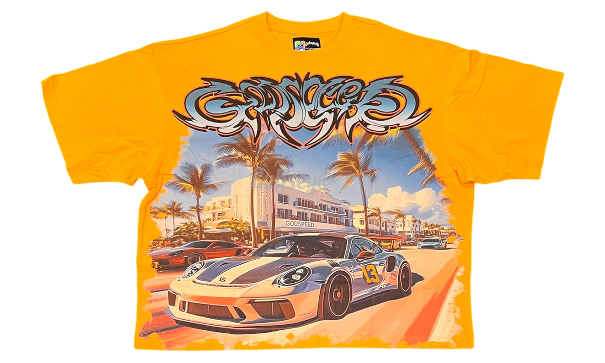 Godspeed Car Meet Miami Sand T-Shirt