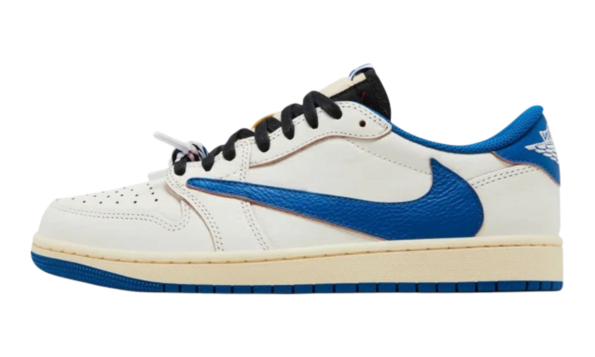 Jordan 1 Retro Low OG SP Fragment x Travis Scott Sail Military Blue
