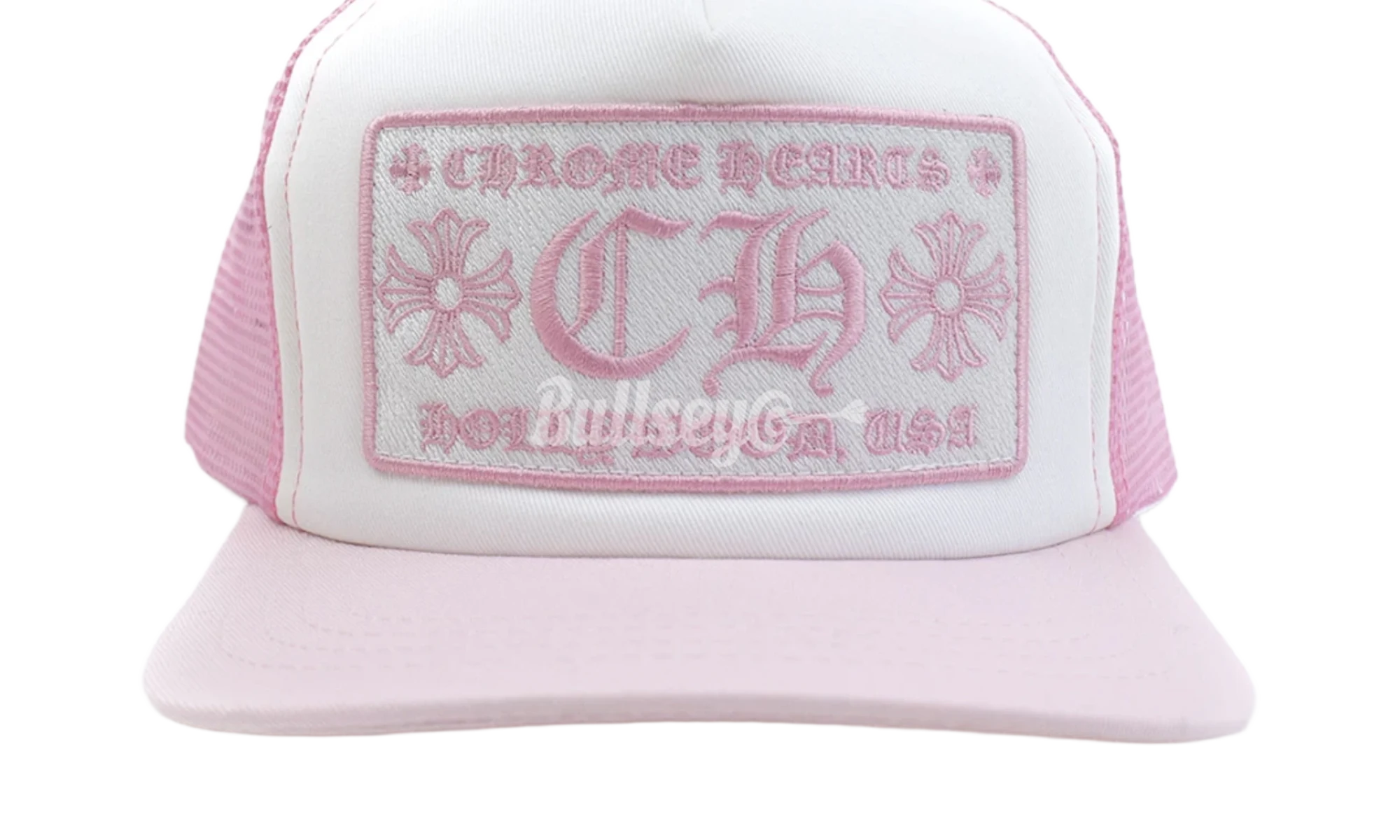 Chrome Hearts CH Hollywood Trucker Hat Pink/White (PreOwned)