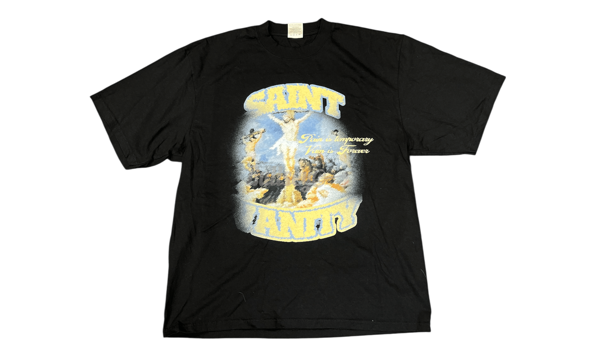 Saint Vanity Blurry Cross Black T-Shirt
