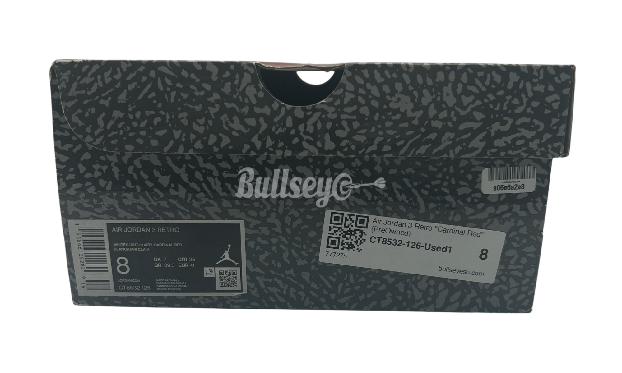 Air Jordan 3 Retro "Cardinal Red" (PreOwned)