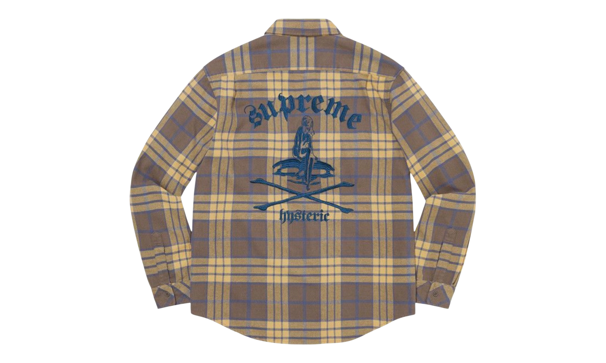 Supreme HYSTERIC GLAMOUR Plaid Flannel Shirt Brown