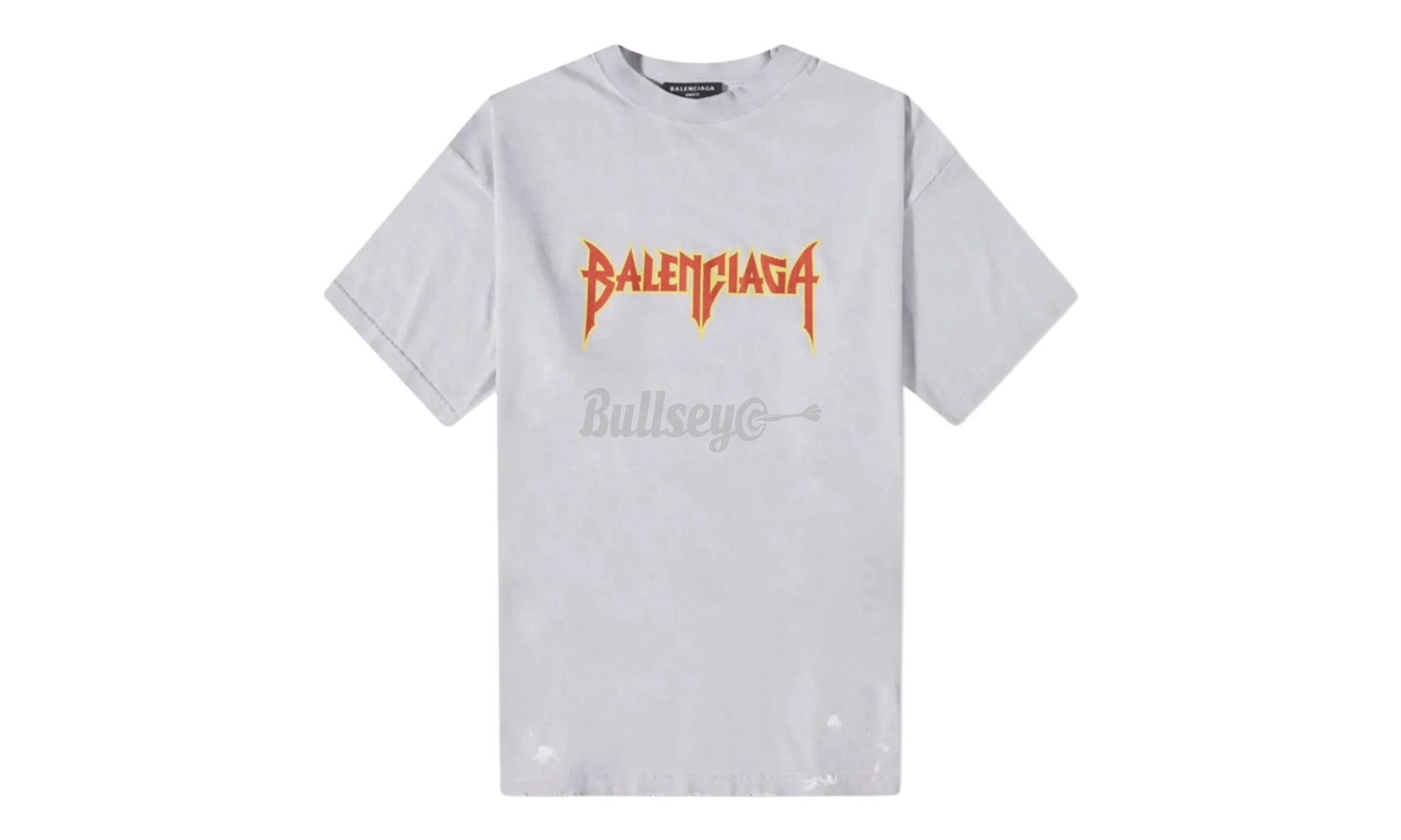 Balenciaga Metal Logo Grey T-Shirt