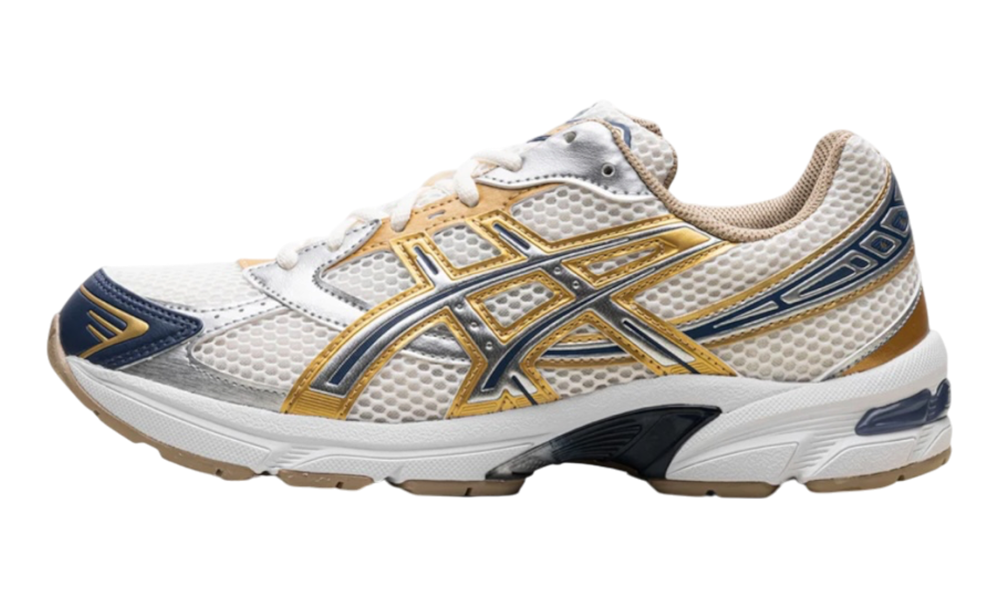 ASICS Gel-1130 Cream Pure Silver Gold Blue