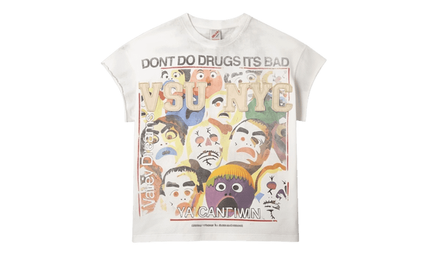 Vale Forever No Drugs White Sleeveless T-Shirt