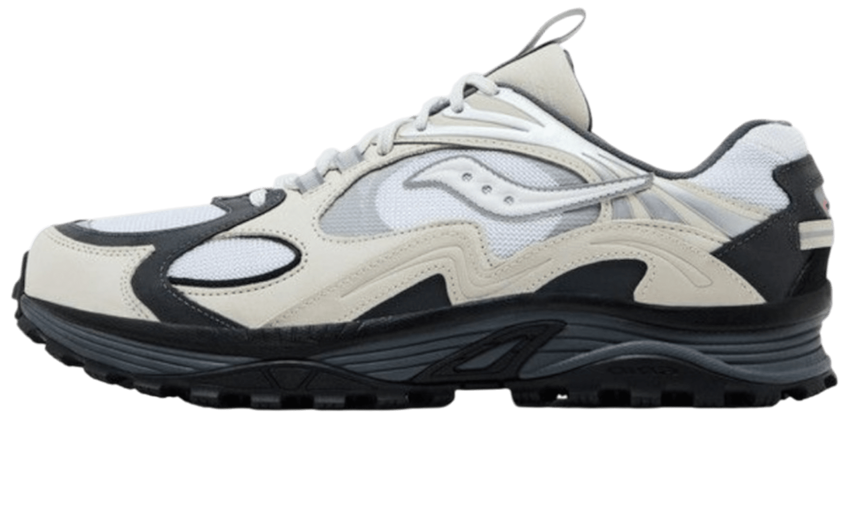 Saucony Grid Aura X Grey Pack White