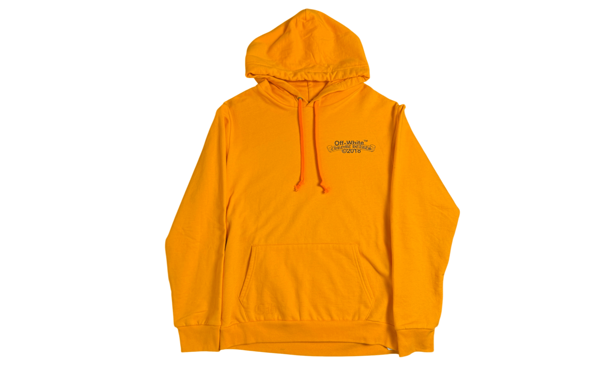 Chrome Hearts x Off-White Scroll Orange Hoodie (Replacement Strings)