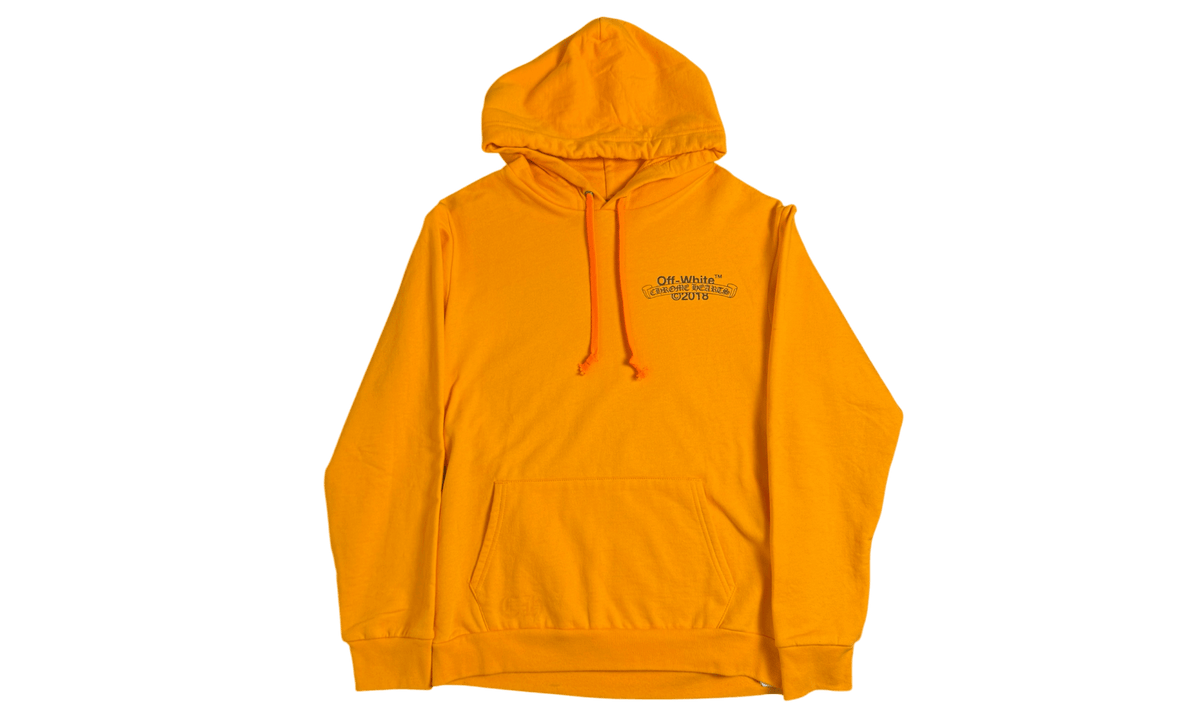 Chrome Hearts x Off-White Scroll Orange Hoodie (Replacement Strings)