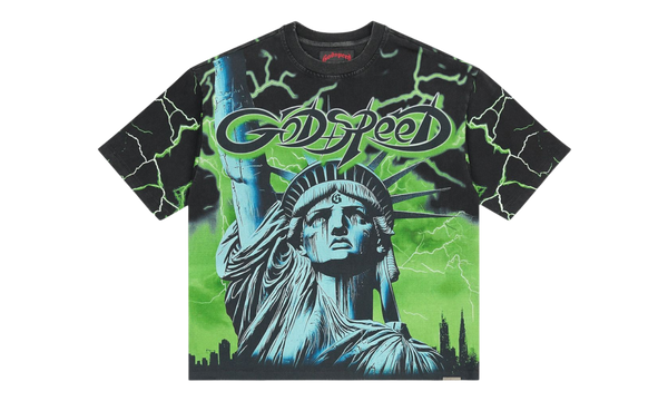 Godspeed Voltage Lime Wash Black T-shirt