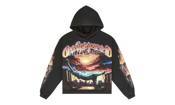 Godspeed Burnt Bridges Washed Black Hoodie