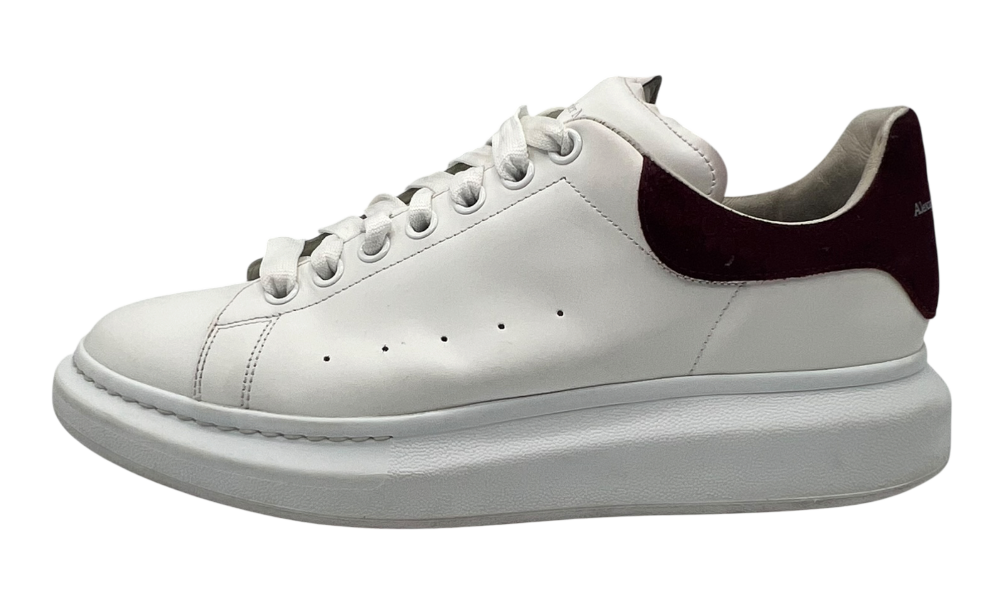 Alexander McQueen Oversized "White/Burgundy" (PreOwned)