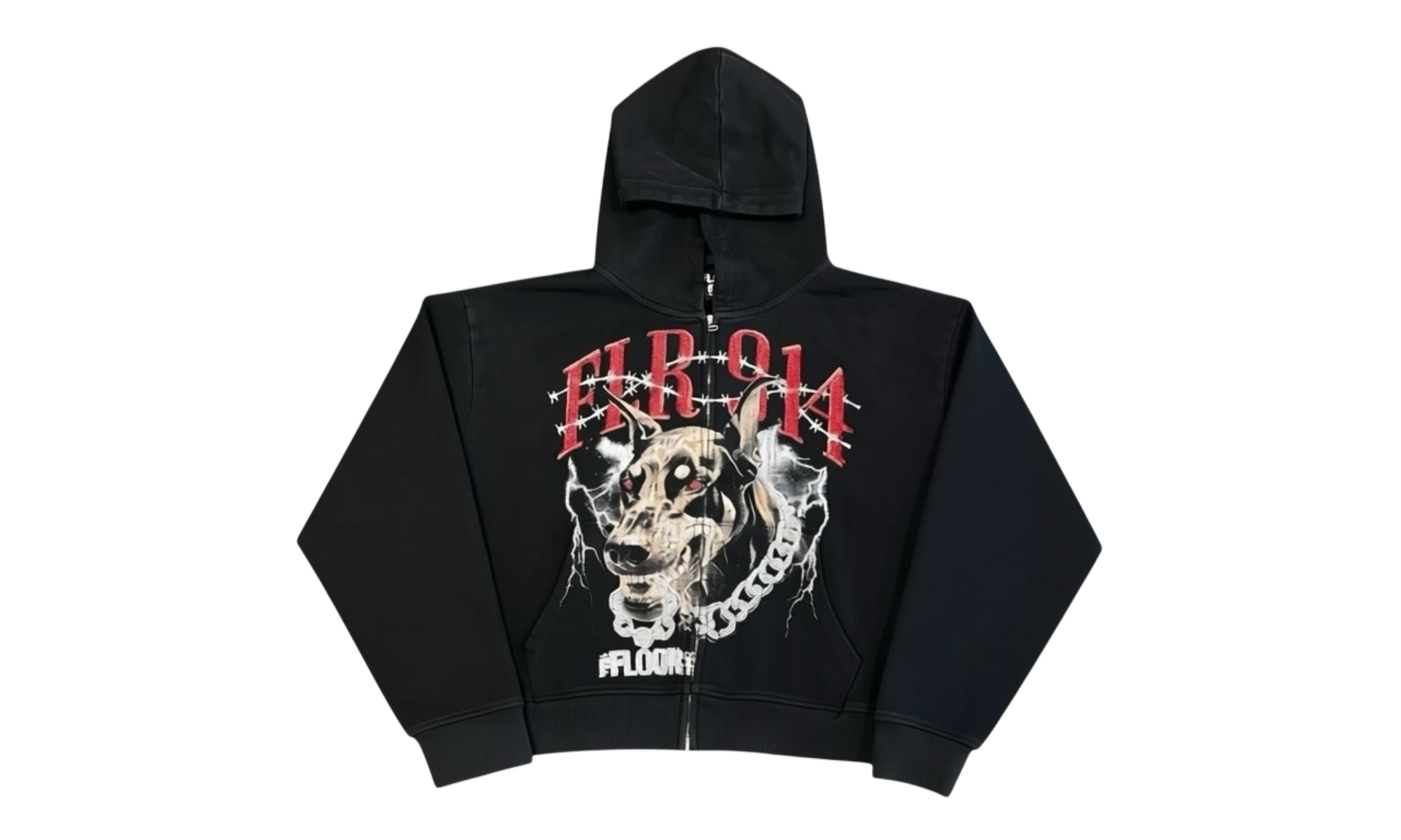 Floor 914 Dog Zip Up Hoodie (PreOwned)