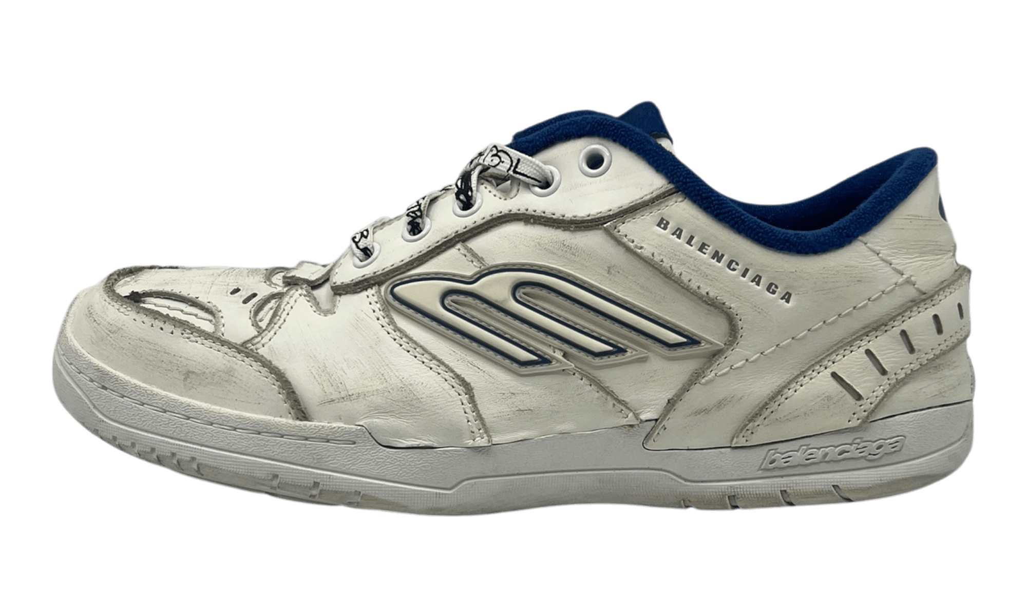 Balenciaga Hamptons Worn-Out White Dark Blue (PreOwned)
