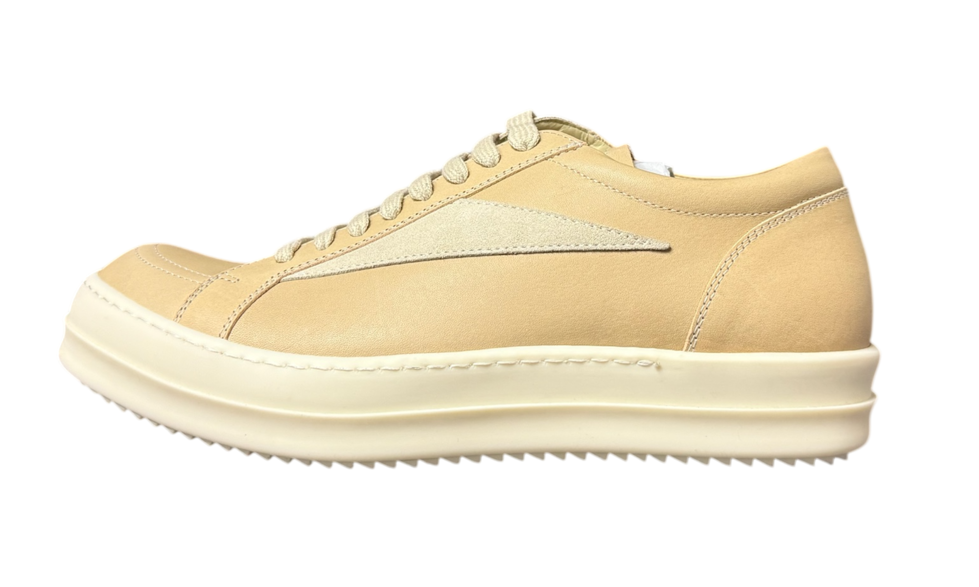 Rick Owens Vintage Low Parchment/Milk Sneakers