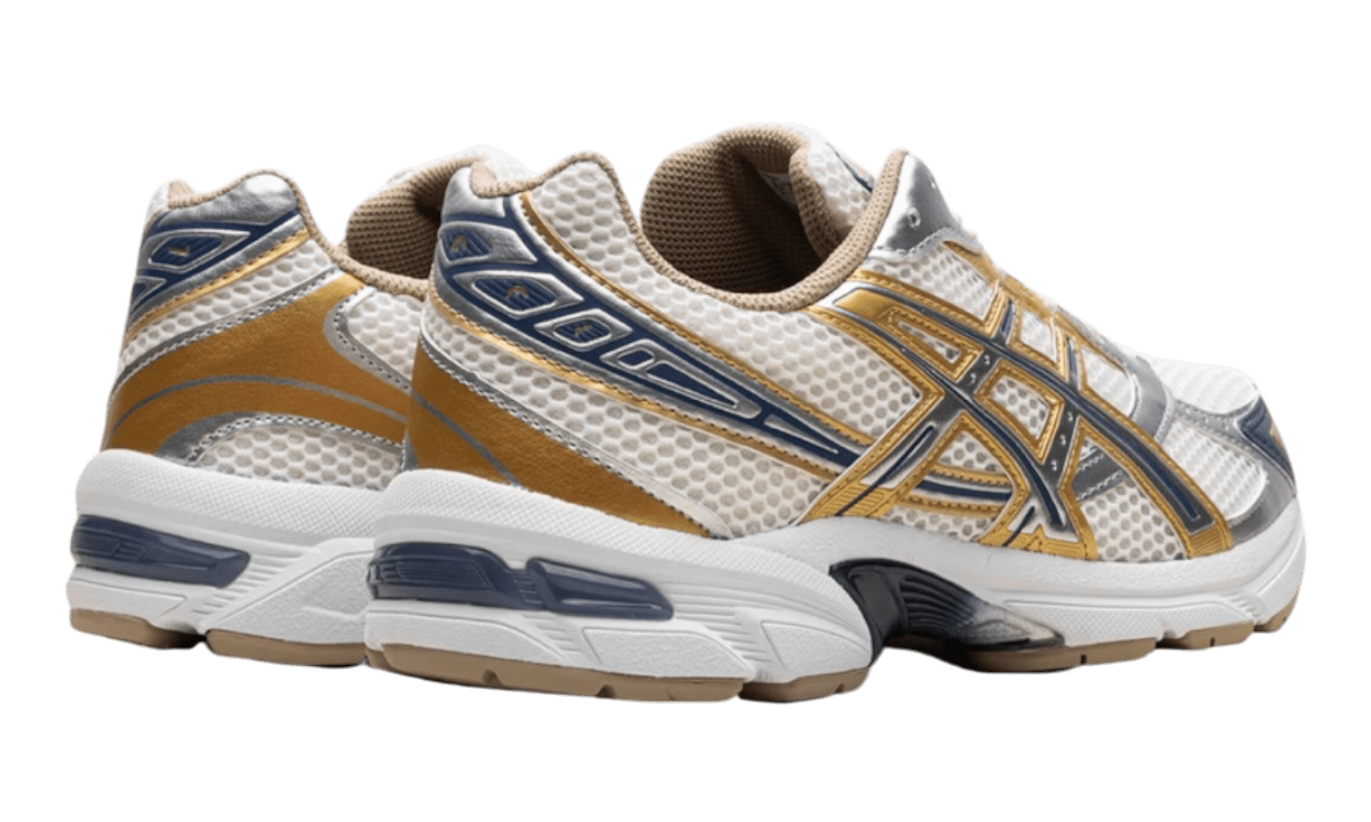 ASICS Gel-1130 Cream Pure Silver Gold Blue
