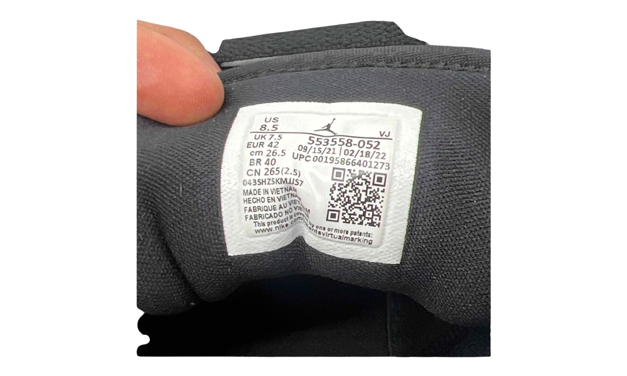 Air Jordan 1 Low "Shadow Toe" (PreOwned)