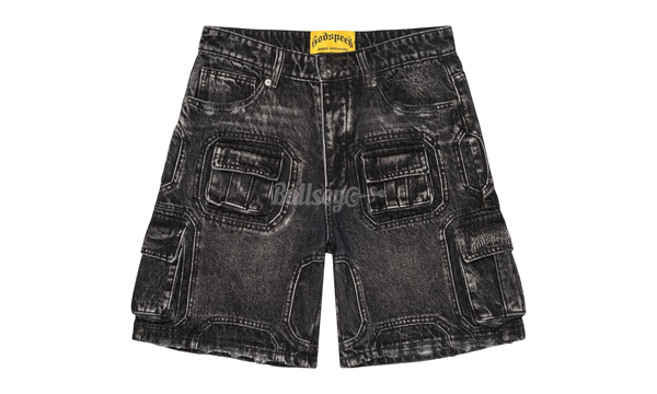 Godspeed Octagon Cargo Denim Black Shorts