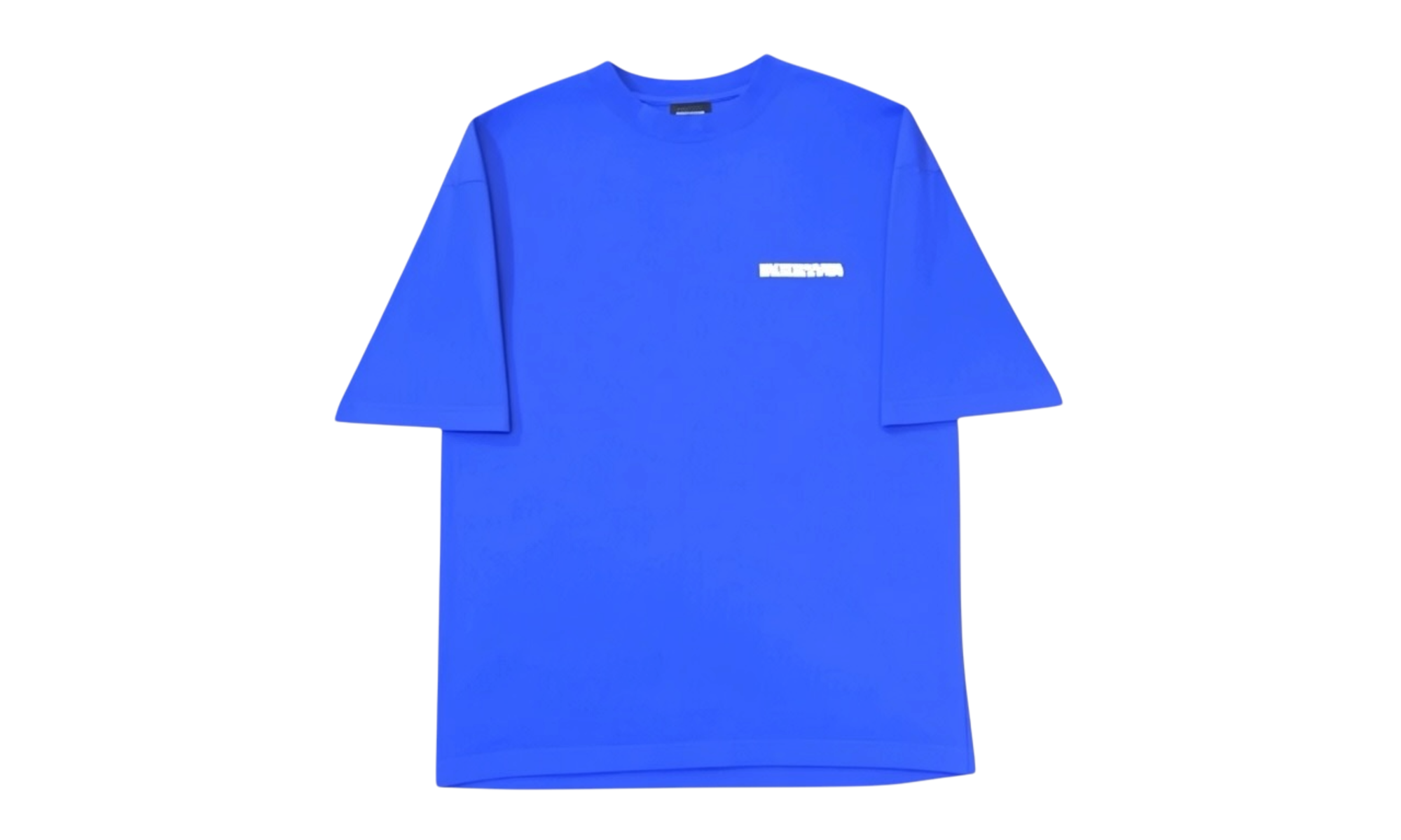 Balenciaga Logo Print Dirty White/Indigo T-Shirt (PreOwned)