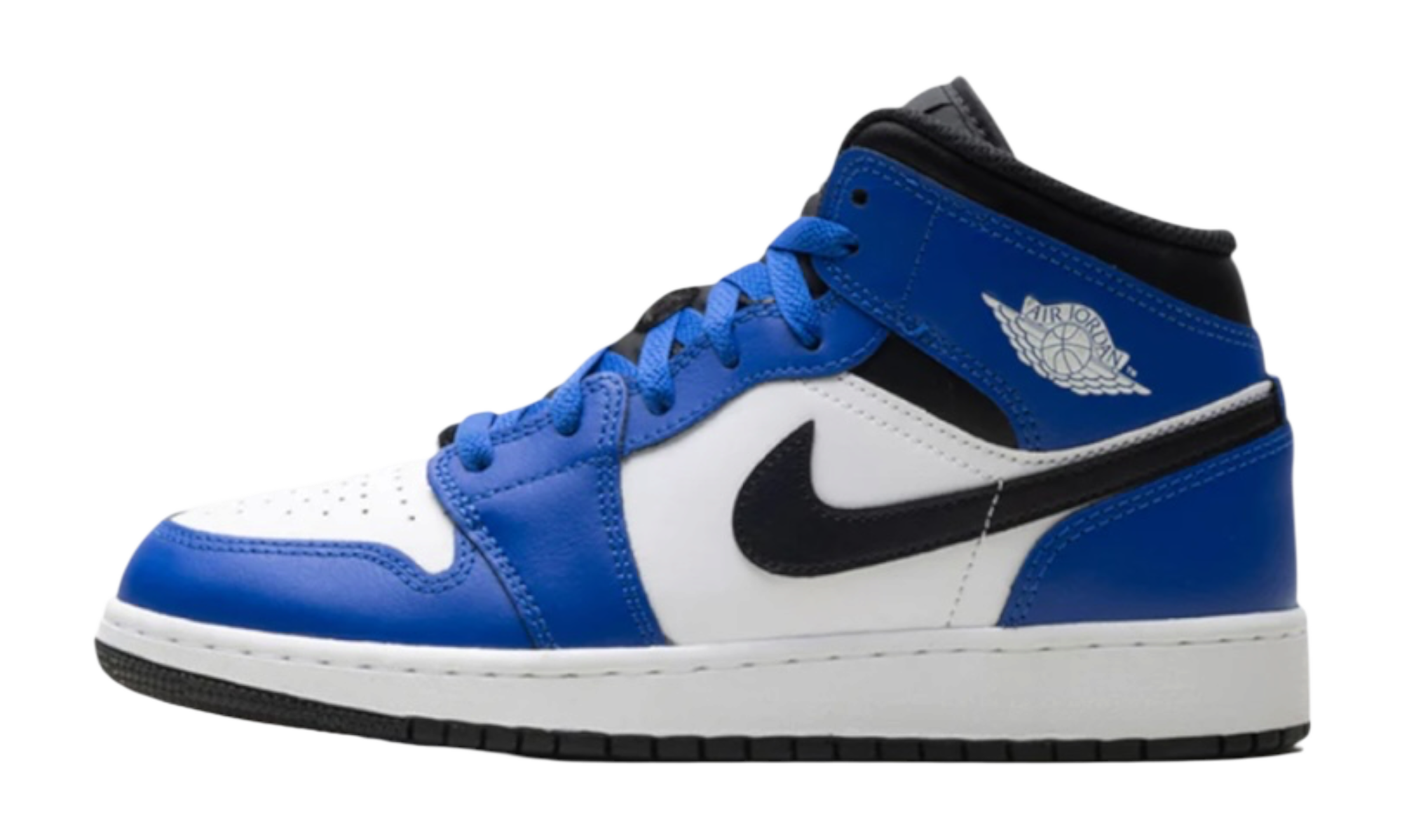 Jordan 1 Mid Game Royal White Black (GS)